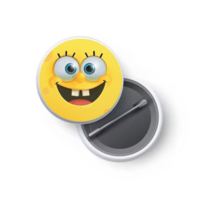 Funny Face Button Badge